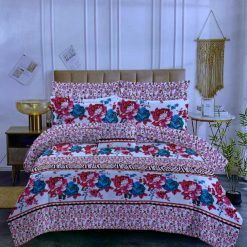 Ensemble 2 Draps de lit + 2 Taies d'Oreiller pour 2 places