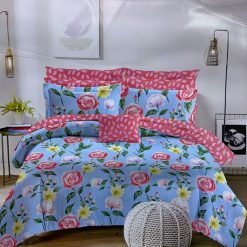 Ensemble 2 Draps de lit + 2 Taies d'Oreiller pour 2 places