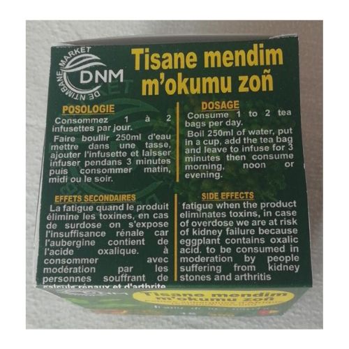 Tisane d'Aubergine Mendim Me Zon 15 Infusettes – Image 2