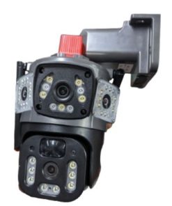 Alternative view of Caméra solaire 4G triple 3 objectifs Full HD haute résolution