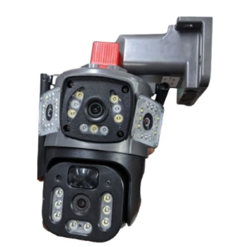 Caméra solaire 4G triple 3 objectifs Full HD haute résolution, Garantie 1 Mois – Image 2