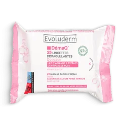 Evoluderm 25 Lingettes Démaquillantes Douceur Visage
