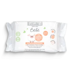 Evoluderm 72 Lingettes Bébé Nettoyantes Extra-Douces