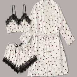 Ensemble Pyjama Sexy Avec Peignoir
