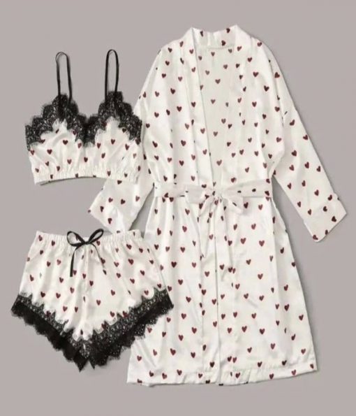 Ensemble Pyjama Sexy Avec Peignoir