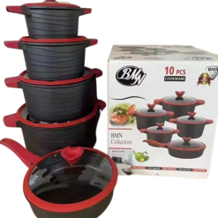 Ensemble d'Ustensiles de Cuisine en Aluminium Antiadhésif Lot de 10 pièces 8kg Garantie 1 Mois