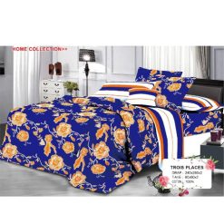 Ensemble de Drap +Taie, Trois Places avec Motif Dynamiques & Design Tricolore