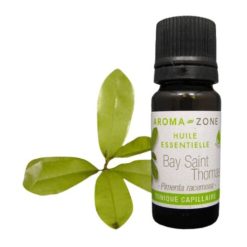 Huile Essentielle de Bay Saint Thomas, Aroma-Zone - Énergie pour Corps & Cheveux , 05ml et 10ml