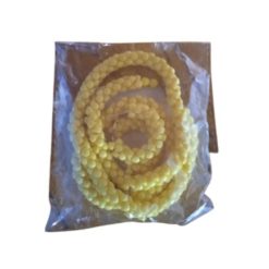 Ensemble collier et boucles D'oreille en perle jaune KATOU