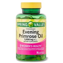 Spring Valley Evening Primrose Oil 1000mg , 75 gélules