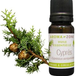 Huile Essentielle de Cyprès Vert BIO Aroma-Zone Pour Circulation, Respiration & équilibre émotionnel