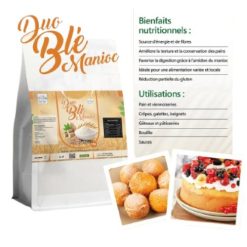 Alternative view of Farine de Duo Blé Manioc 100% BIO Pact Sarl 1Kg