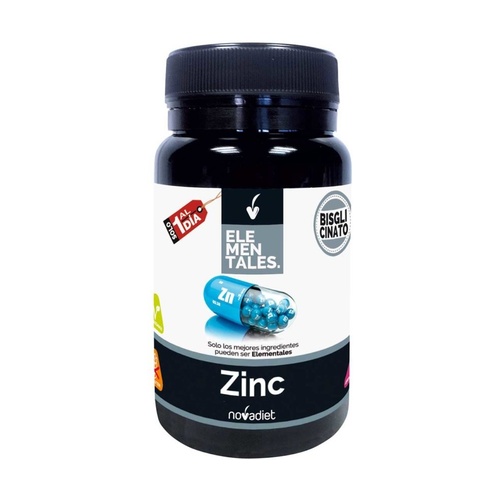 Complément Alimentaire Elementales Zinc Novadiet Pour Renforcer Le Système Immunitaire et Protéger Les Cellules 60 capsules