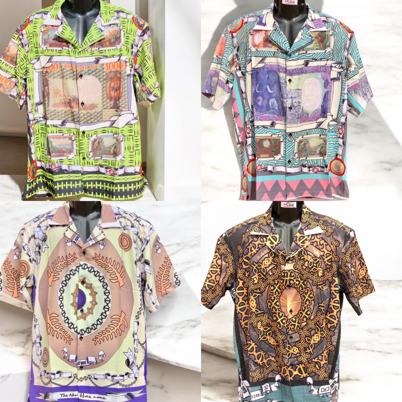 Chemisettes afritude Matière : tissu soie Tailles : oversize Design 𝐛𝐲 Gab’Un Made in Cameroon