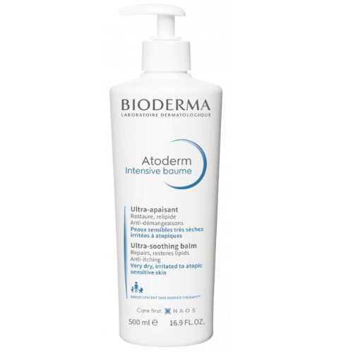 Baume intensif pour Peaux sensibles très sèches, irritées et atopiques Atoderm BIODERMA 500ml