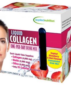 Complément alimentaire liquide - Nutrition intense de la peau, cheveux et ongles Applied Nutrition Arômes fraise tropicale et kiwi, 30 ampoules