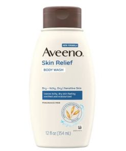 Gel douche sans parfum pour peaux sensibles, sèches et irritées AVEENO 354 ml