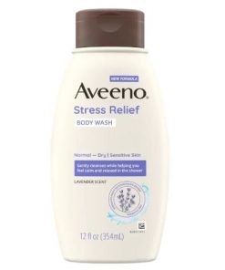 Gel douche anti-stress apaisant à l'avoine, parfum lavande AVEENO Stress Relief 354 ml