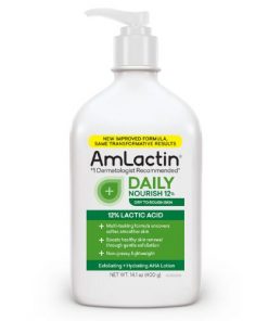 Lotion nourrissante quotidienne avec 12 % d'acide lactique AHA AMLACTIN 400g