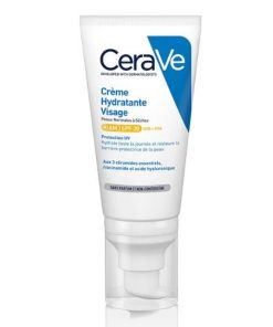 CERAVE Crème Hydratante Visage SPF30 à la niacinamide et acide hyaluronique--52 ml
