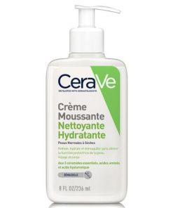 CERAVE Crème Moussante Nettoyante Hydratante à la niacinamide et acide hyaluronique 236 ml