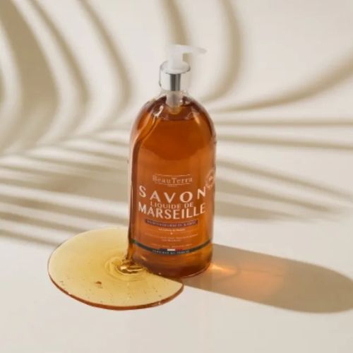 Savon liquide de Marseille, parfum Beurre de Karité BEAUTERRA 1L – Image 2