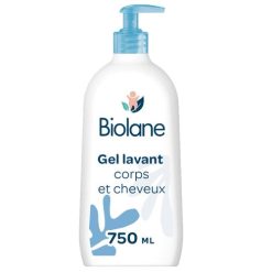 Gel lavant corps & cheveux 2 en 1 pour bébé BIOLANE 750ml