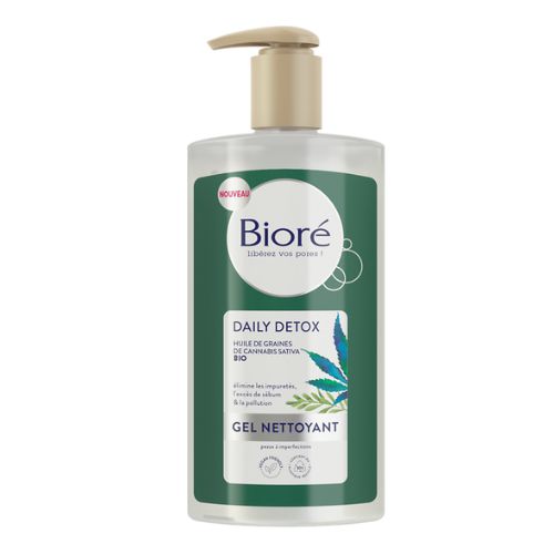 Gel Nettoyant pour peaux normales à grasses DAILY DETOX BIORE 200ml