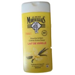 Crème de douche et bain extra douce au lait de vanille PETIT MARSEILLAIS 650ml