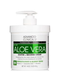 Crème apaisante et réparatrice à l'aloe vera Advanced Clinicals 454g