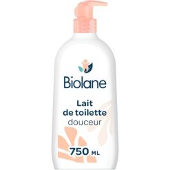 Lait de toilette douceur pour bébé BIOLANE 750ml