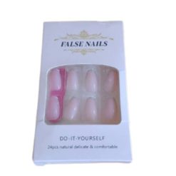 Boîte de 24 faux ongles à coller soi-même FALSE Nails Do-it-yourself