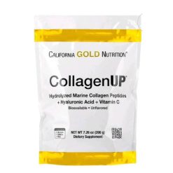 Complément alimentaire en poudre sans arôme CollagenUP California Gold Nutrition pour soutenir la santé des cheveux, de la peau, des ongles, des articulations et des os 206g