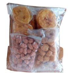 Friandises Triples Saveurs Caramel, Croquettes, Chips de Plantain 35g