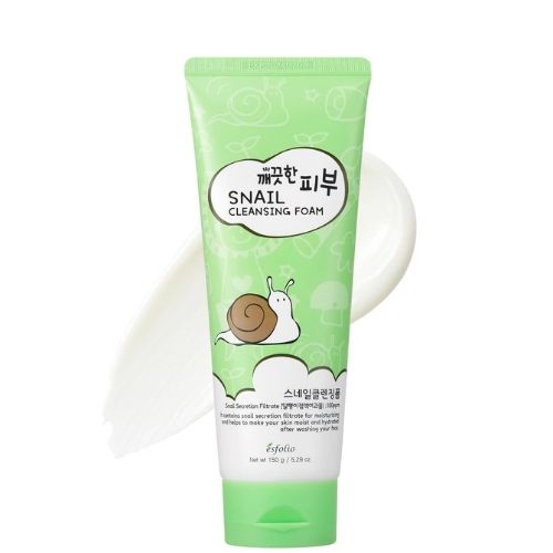 Nettoyant visage nourrissante et hydratante à la bave d'escargot ESFOLIO 150g