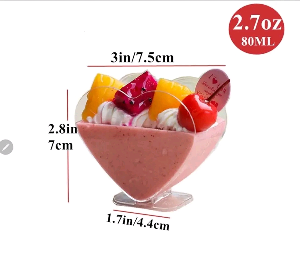 Verrine en cœur 10pcs – Image 2