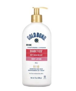 Lotion corps pour le soulagement pour les peaux sèches DIABETICS GOLD BOND 368g