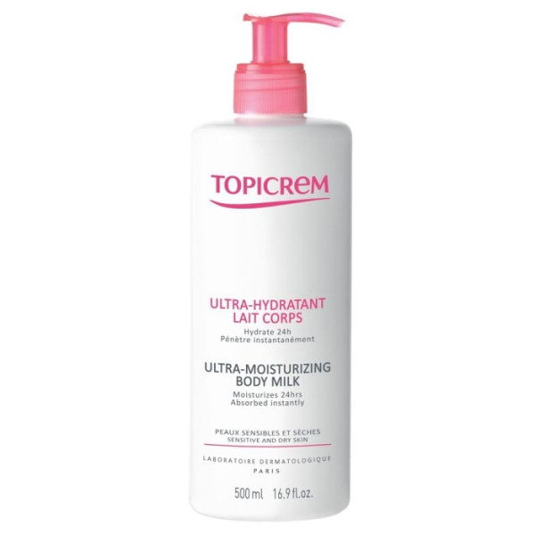 Lait Corps Ultra Hydratant TOPICREM 500 ml