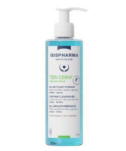 Gel nettoyant purifiant pour peaux grasses à imperfections Teen Derm ISISPHARMA 250ml