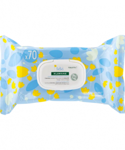 Lingettes Nettoyantes Douces au Calendula Bio KLORANE 70pcs