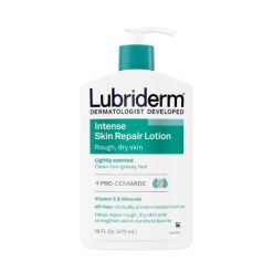 Lotion réparatrice intense pour aider à réparer les peaux rugueuses et sèches LUBRIDERM 473ml