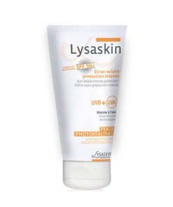 crème solaire SPF50+ pour peaux claires et sujettes aux intolérances solaires LYSASKIN 40ml