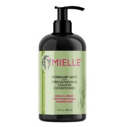 Après-shampoing sans rinçage fortifiant à la menthe et au romarin MIELLE 355ml