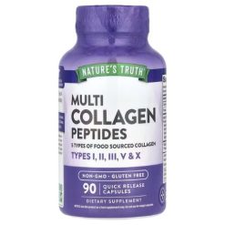 Complément alimentaire peptides multi-collagènes conçu pour soutenir la santé NATURE'S TRUTH 90capsules