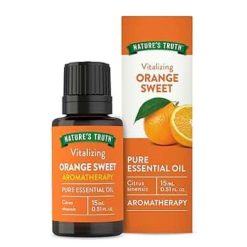 Huile essentielle d'orange douce pour diffuseur, aromathérapie et massage NATURE'S TRUTH 15ml