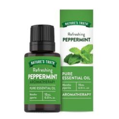 Huile essentielle de menthe poivrée pour diffuseur, aromathérapie et massage NATURE'S TRUTH 15ml