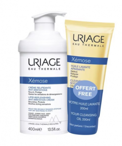 Crème Relipidante Anti-irritation + Huile Lavante URIAGE - Duo Xémose