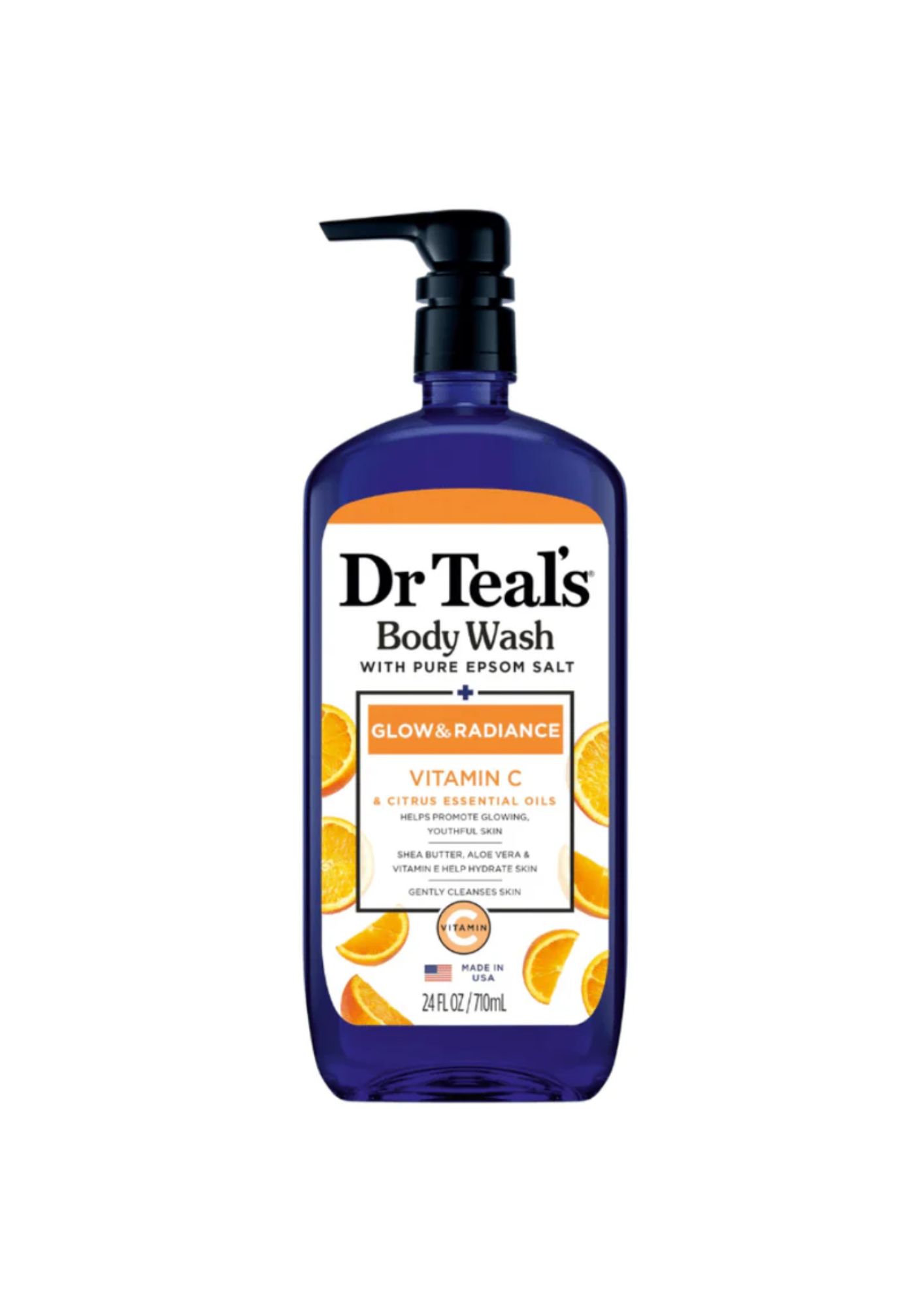 Gel de Douche Éclat et Brillance à la Vitamine C Dr TEAL'S 710ml