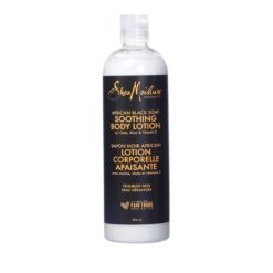 Lotion corporelle apaisante au savon noir africain SHEA MOISTURE 384ml