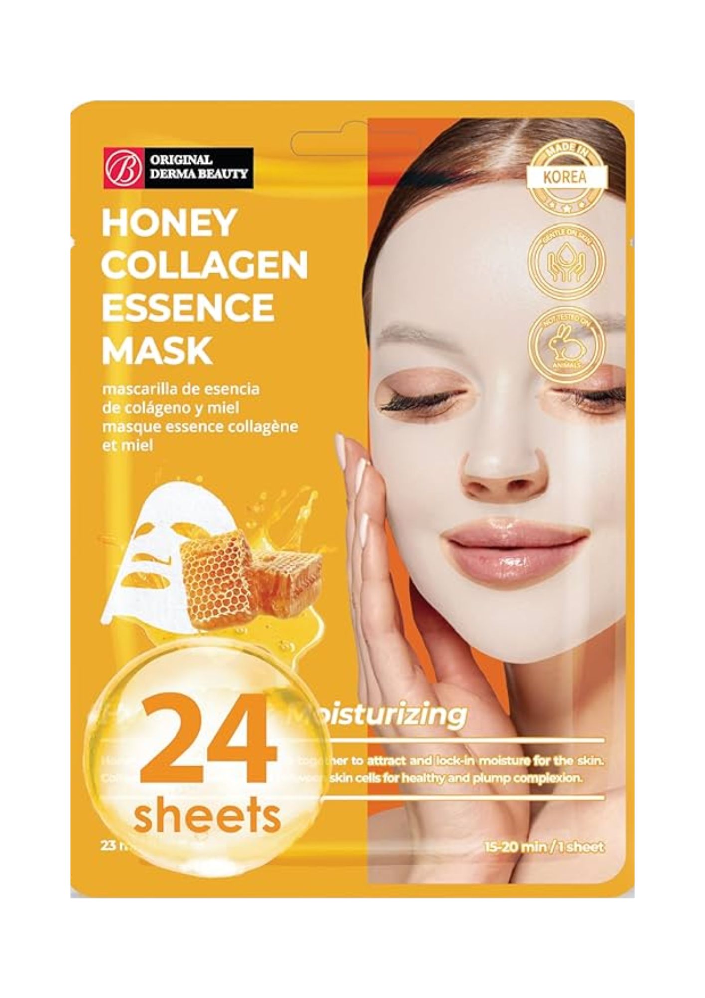 Masque visage hydratant au collagène et au miel ORIGINAL